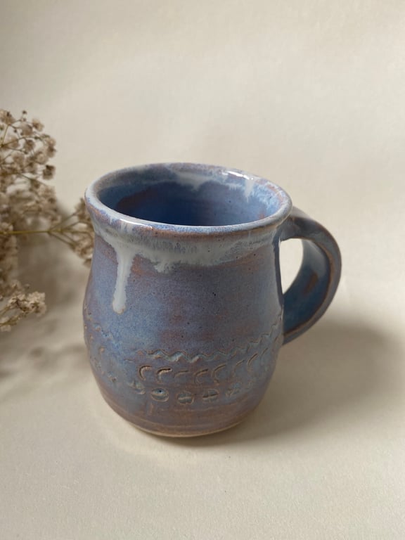 Handmade stoneware small espresso mug 