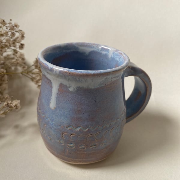 Handmade stoneware small espresso mug 