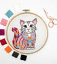Embroidery Kit - Cat Embroidery Kit, Hand Embroidery - Image 4