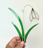Stained Glass Snowdrop Suncatcher - Handmade Hanging Decoration - Image 4