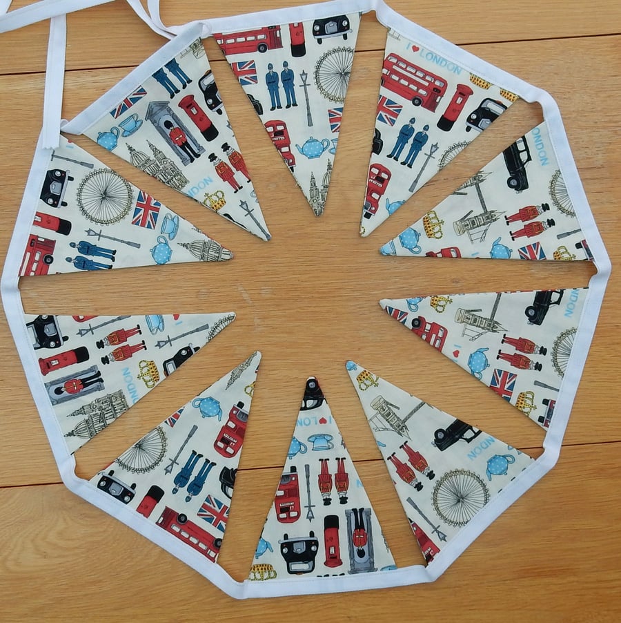 London themed bunting icons