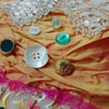 Silk and Sari Slow Stitching kit - upcycled and zero waste materials 
