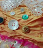 Silk and Sari Slow Stitching kit - upcycled and zero waste materials 