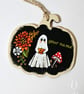 Autumn Ghost- Hand-painted hanging decoration - Image 4