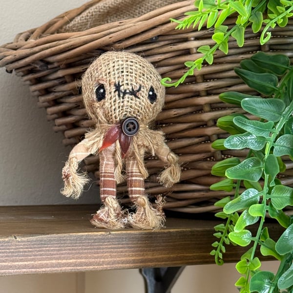 Miniature Scarecrow Art Doll 