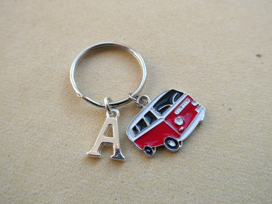 Campervan charm keyring 