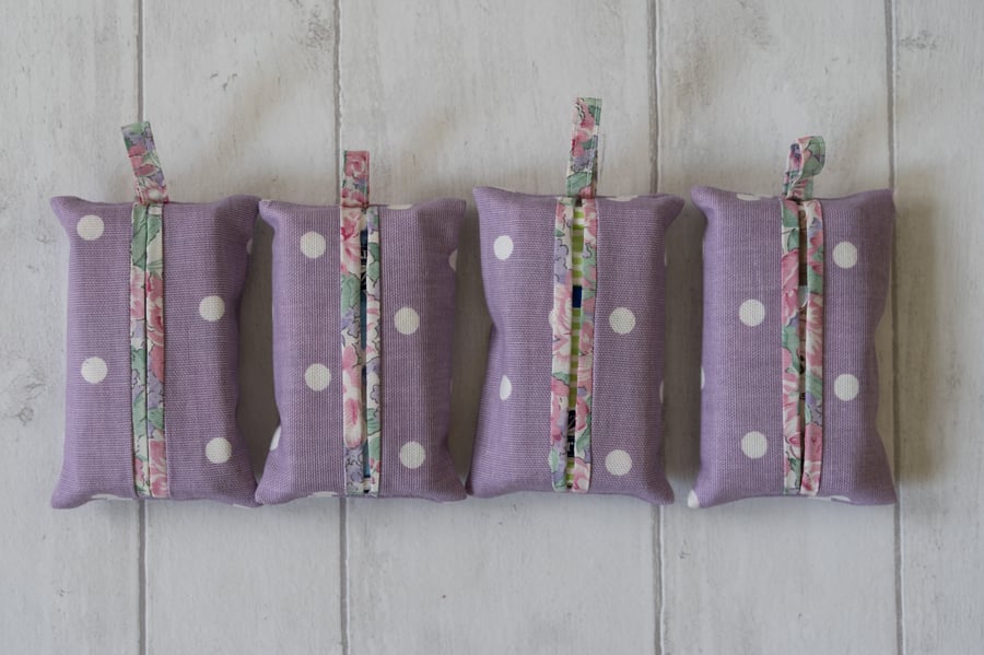 One Lilac Tissue Holder and Pack of Tissues 