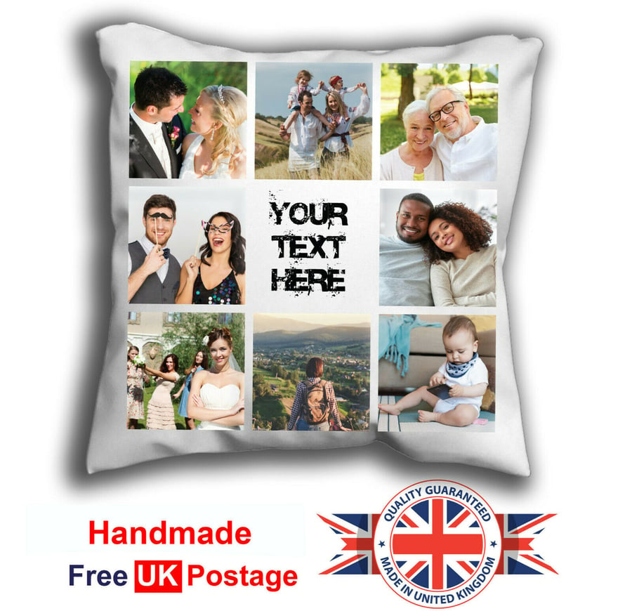 Personalised Cushion Pillowcase Pillow Cover Collage Photo Cushion Personalized 