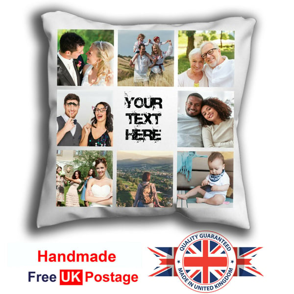 Personalised Cushion Pillowcase Pillow Cover Collage Photo Cushion Personalized 
