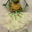 Froggie Flower fairy, hanging decoration