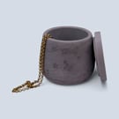 Cloudy Blackcurrant Constellation Jewellery Box or Trinket Pot 