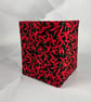 Chillis fabric basket, Chilli storage bin, Handmade - Image 2