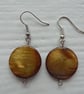Shell Earrings, Brown Shell Earrings - Image 1