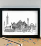 Cairo Skyline Art Print - Image 3