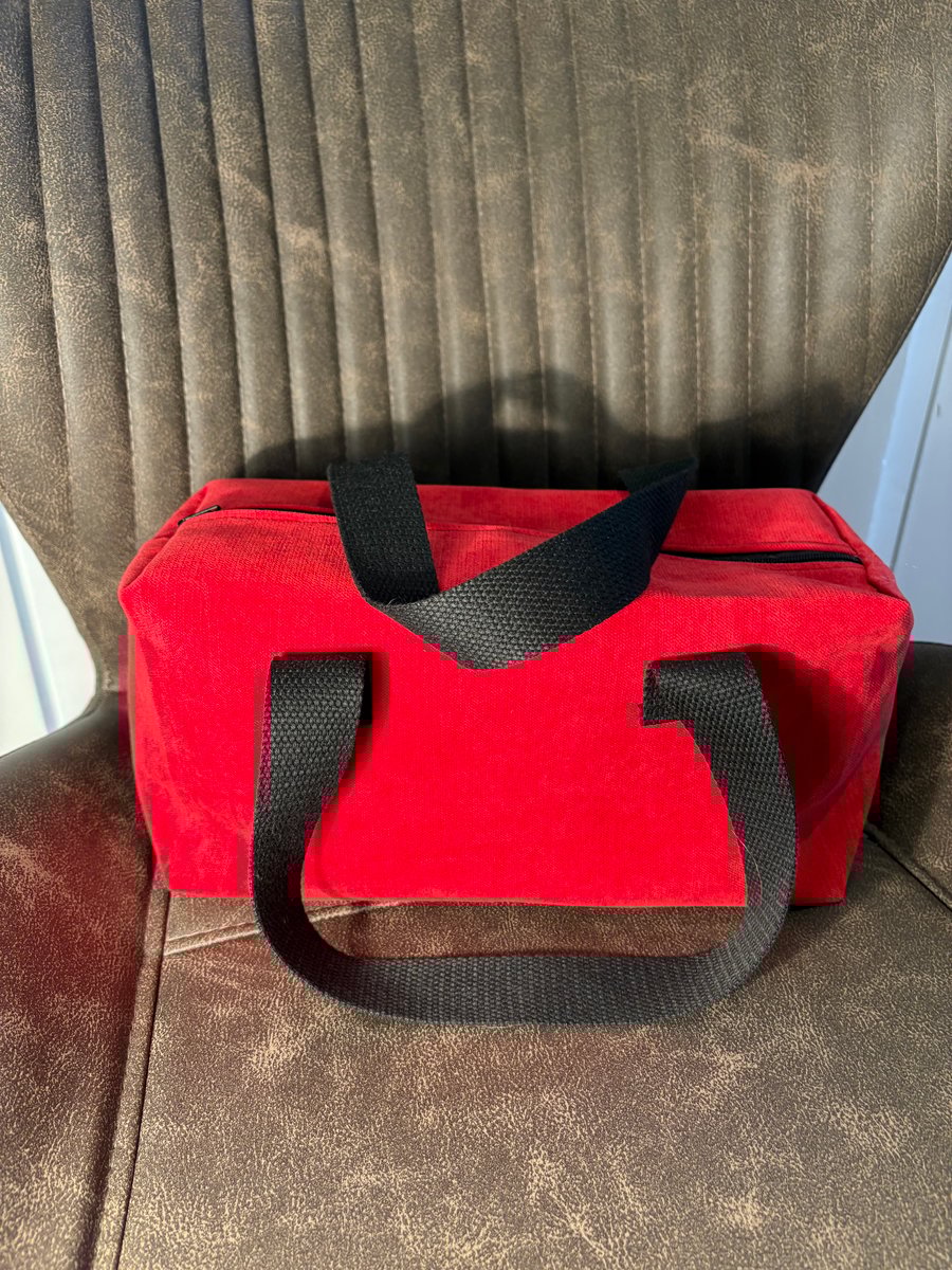 Small  Red Make-up Bag
