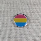 Pansexual Flag Pin - Pride Themed Badge - Large Resin Topped Pin Badge
