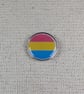 Pansexual Flag Pin - Pride Themed Badge - Large Resin Topped Pin Badge