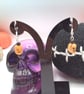 Halloween Bone Skull And Black Bead Earrings, Halloween Earrings, Gift for Her - Image 7