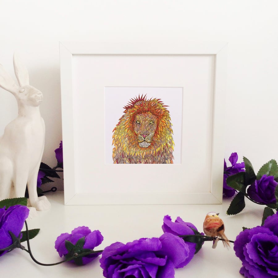 'Lion' Framed Print