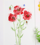Poppy hand-painted original watercolour painting (not a print) - Image 2
