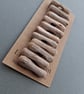 Set of eleven driftwood toggle buttons with single hole - Image 5