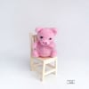 Sad piggy miniature, needle felted by Lily Lily Handmade
