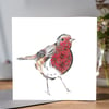 Christmas Robin Greeting card 