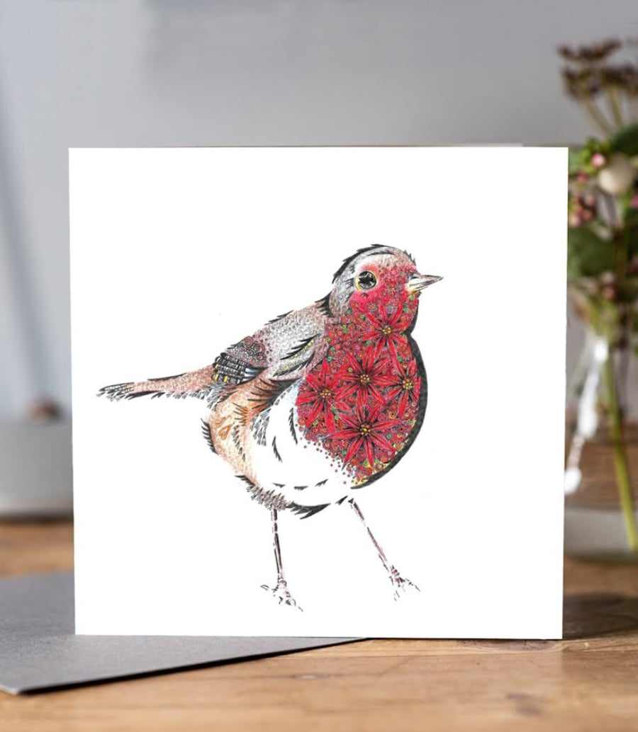 Christmas Robin Greeting card 