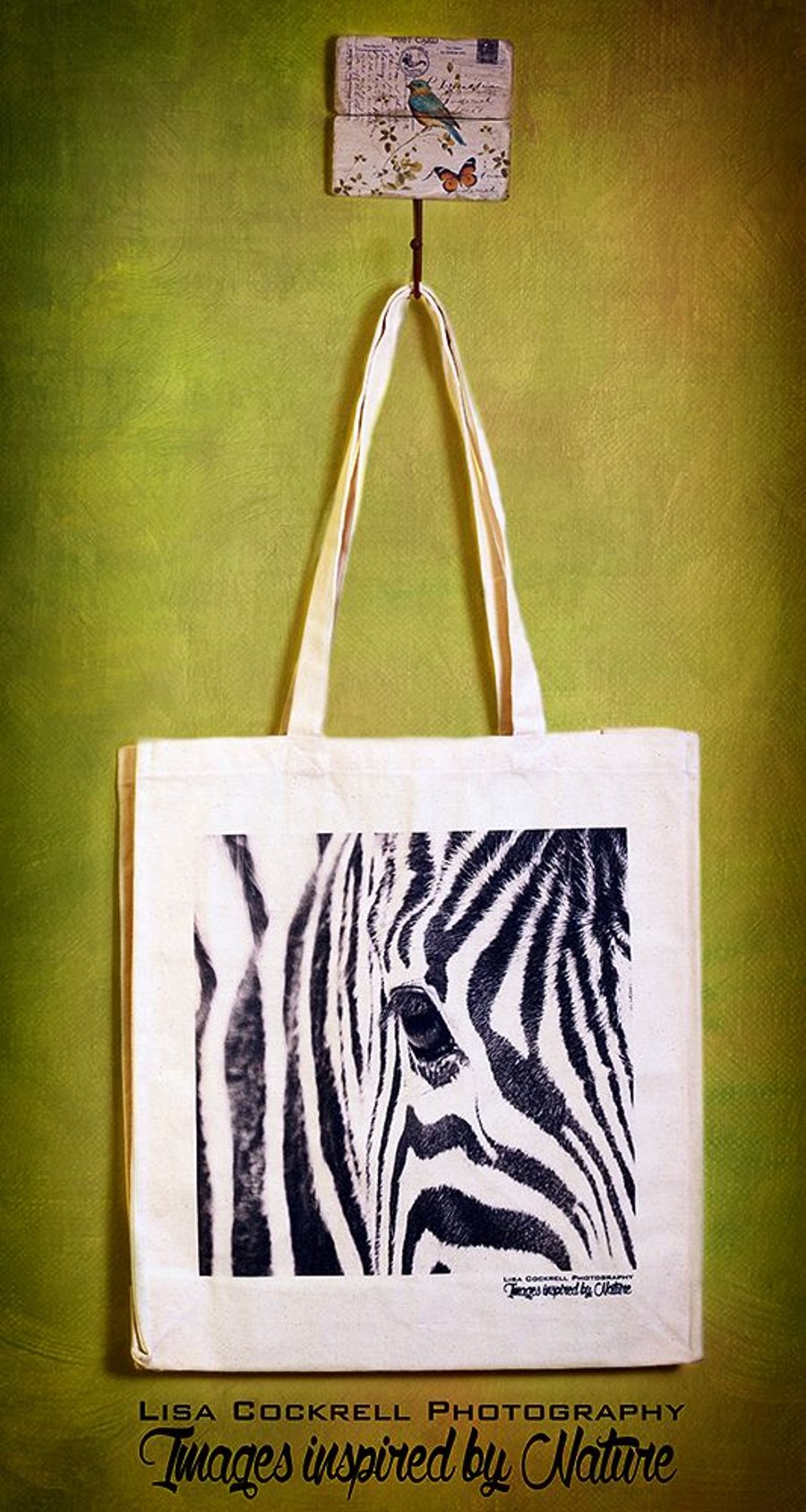 ZEBRA - TOTE BAGS INSPIRED BY NATURE FROM LISA COCKRELL PHOTOGRAPHY