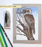 Kookaburra bird artwork, original drawing, wildlife artwork - Image 6
