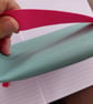 Hand made Faux Leather Zipper Pouch withElastic from The Garden Collection. - Image 5