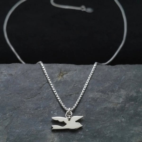 Little Bird necklace on adjustable chain