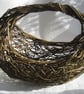 Crescent  Moon Lacey Weave basket made to order size, materials, design options - Image 1