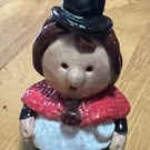 Branwen – Handmade Brunette Welsh Lady Ceramic Figurine
