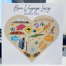 Personalised Bon Voyage Card - Australia 