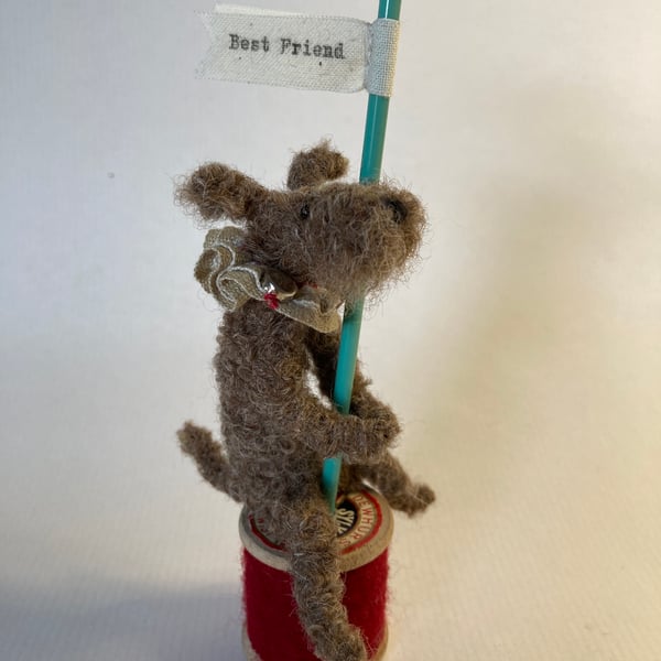 Herbert - Terrier on a cotton Reel. 