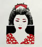 Geisha Linocut - Image 3