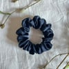 Mulberry Silk Scrunchie in Midnight Blue