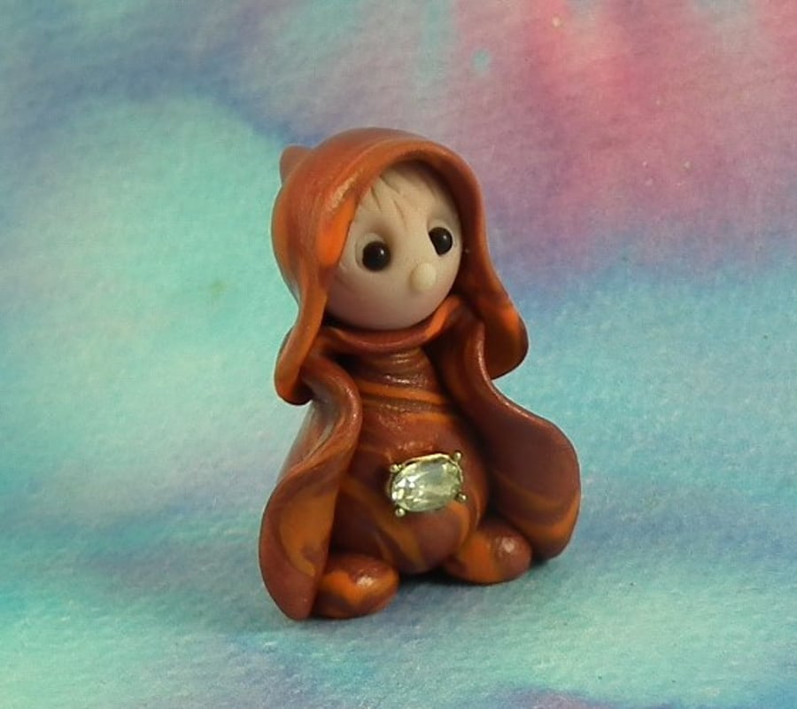 Summer Sale ... Tiny Garden Gnome 'Triss' OOAK Sculpt by Ann Galvin