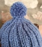 Small Tea Cosy for 2 Cup Tea Pot, Denim Blue, Hand Knitted - Image 5