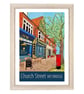 Weybridge Church Street travel poster print by Susie West - Image 3