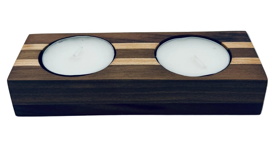 Candle Holders - Walnut & Maple