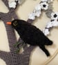 Blackbird in blossom tree hoop - Image 2