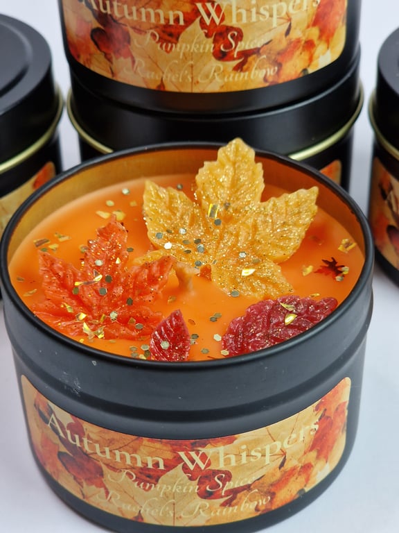 Autumn Whispers - Luxury Handmade Candle - Scented Pumpkin Spice 