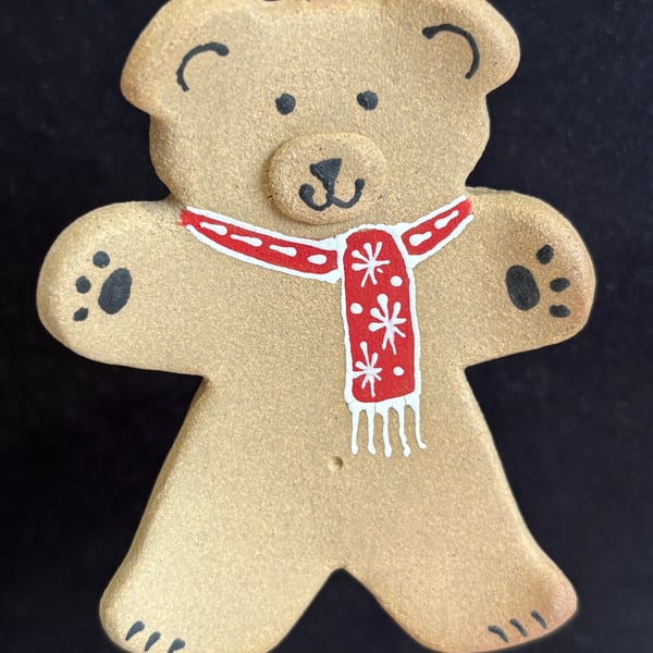 Gingerbread teddy hanging decoration