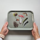 Woodland Walk Melamine Tray Nature Gift, Nature Lover Gift, serving tray