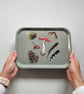 Woodland Walk Melamine Tray Nature Gift, Nature Lover Gift, serving tray