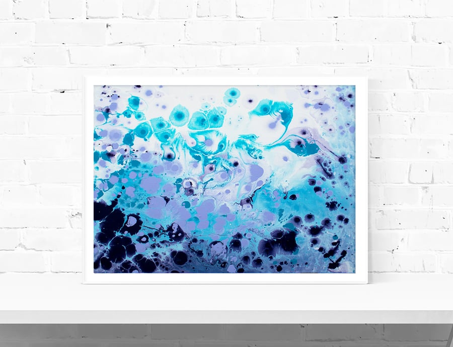 Frosted Petals Abstract Print