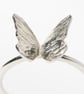 Butterfly Ring, Dancing Butterfly ring, handmade silver ring - Image 2