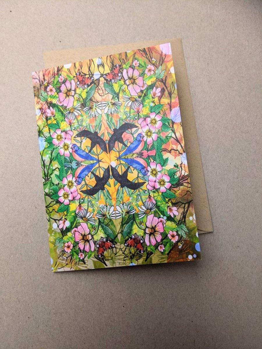  When Spring Comes A6 Illustrated Blank Greeting Card